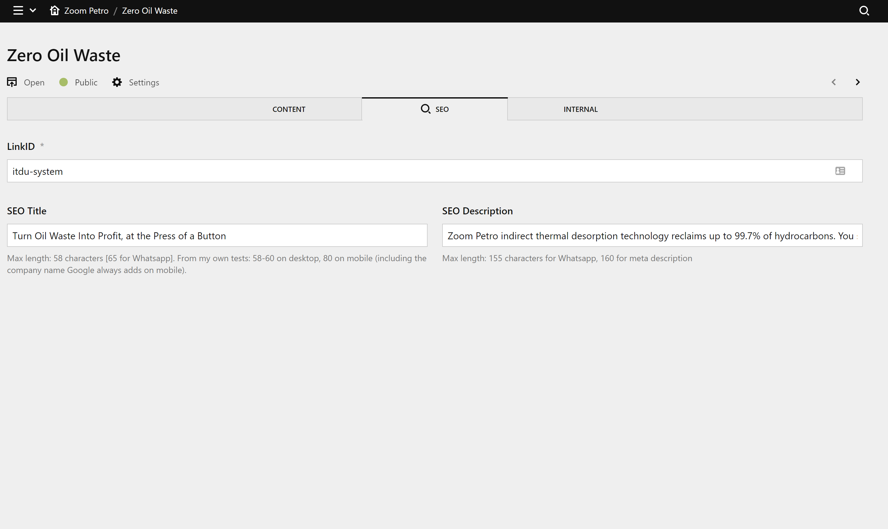 Panel screenshot of zp-tec.com
