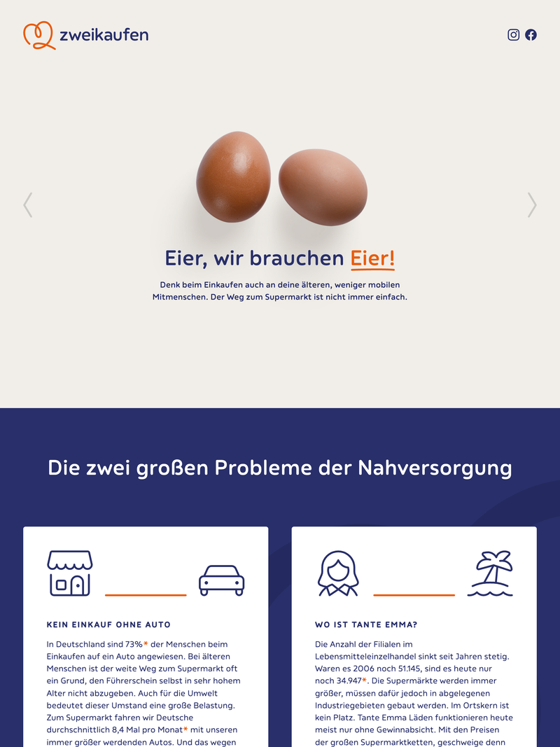Screenshot of zwei.kaufen