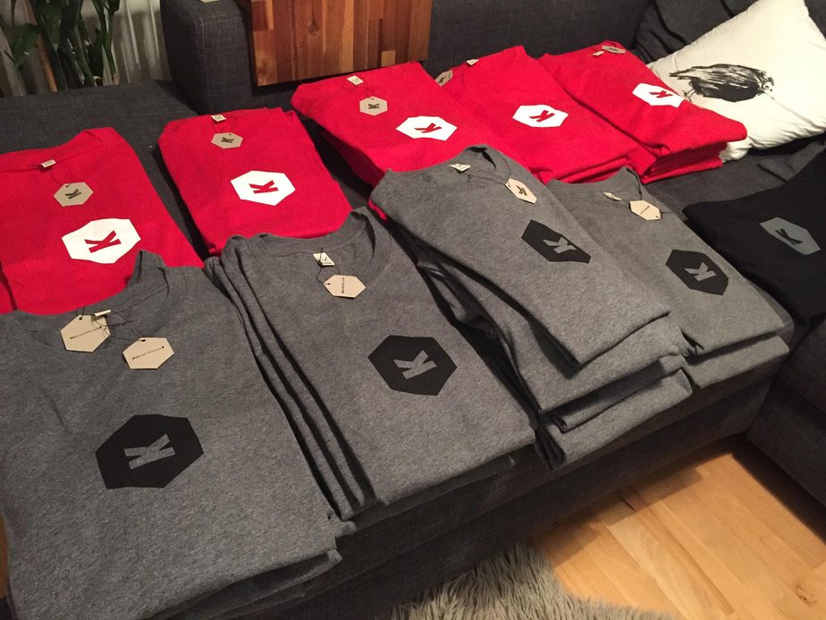 Adding custom tags and preparing shipping on our couch