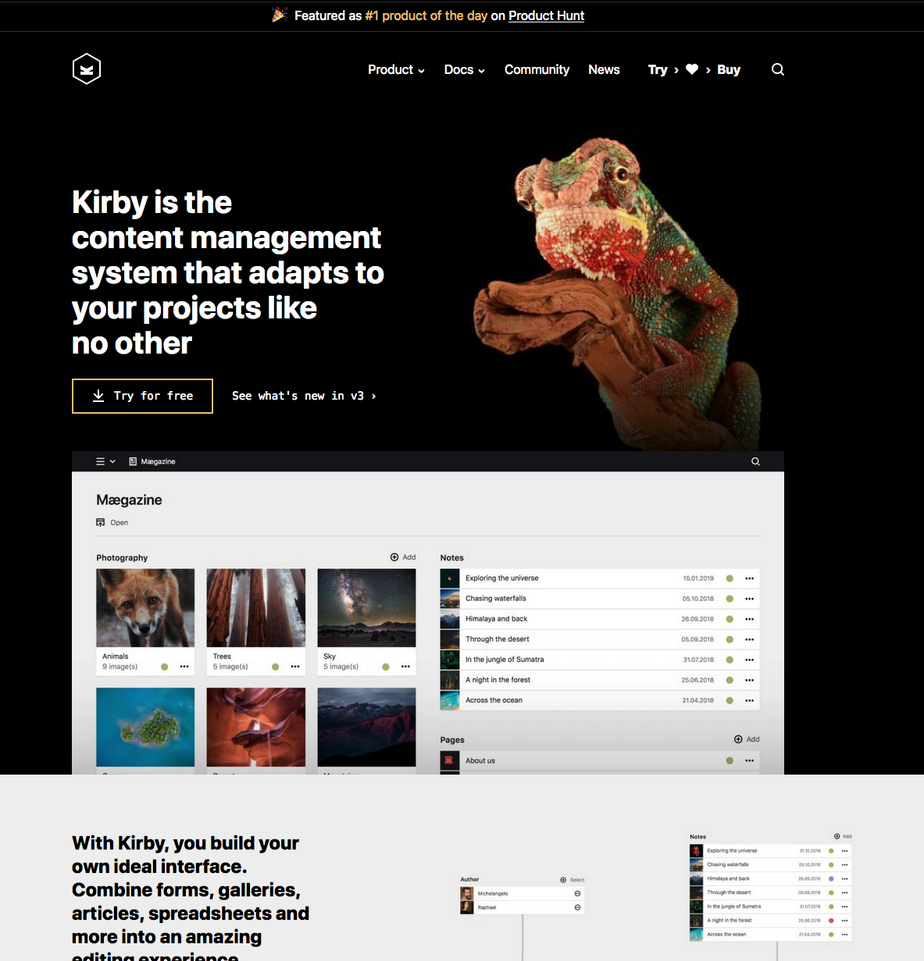 v3 came with a brand new website and a maskot.