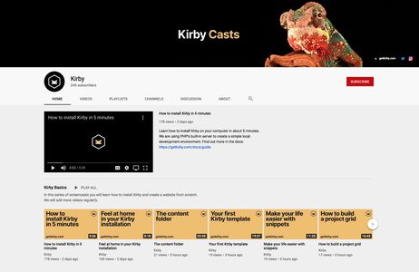 Finally a YouTube channel!