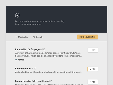 feedback.getkirby.com – our new place to suggest and vote for features