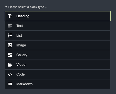 Blocks | Kirby CMS
