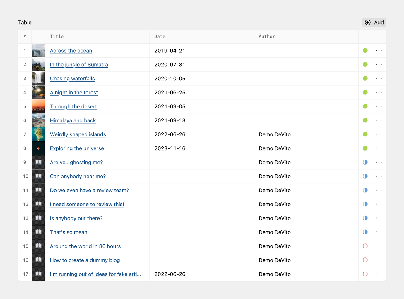 Pages section | Kirby CMS