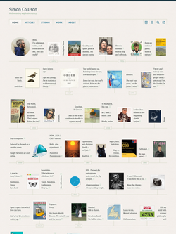 Screenshot of the Simon Collison website