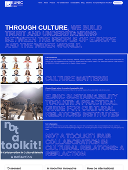 Screenshot of the EU National Institutes for Culture website