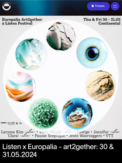 Screenshot of the Listen Festival website