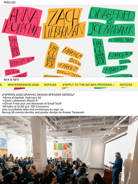 Screenshot of the RISD Graphic Design website