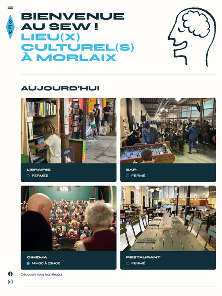 Screenshot of the SEW Morlaix website