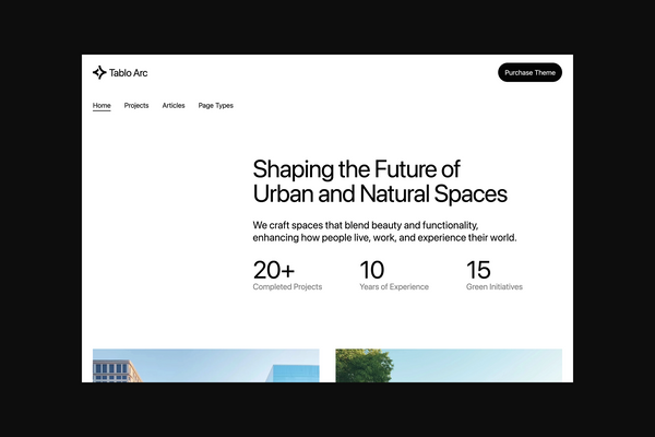 Screenshot of the Tablo Arc theme