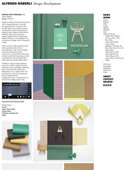 Screenshot of the Alfredo H&auml;berli Design Development website