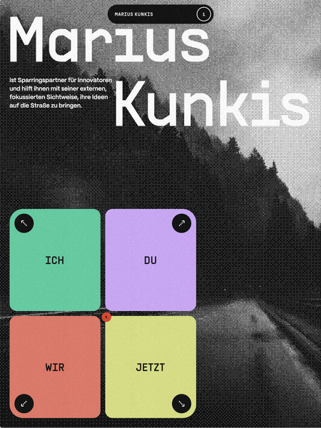 Screenshot of the mariuskunkis.de website