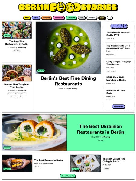 Screenshot of the berlinfoodstories.com website